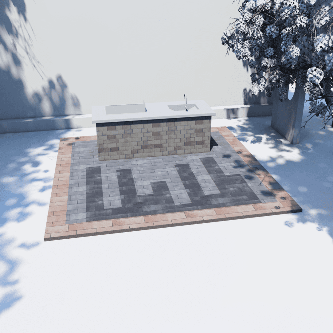 Outdoor Kitchen 4073 - 3.94 x 3.70 m